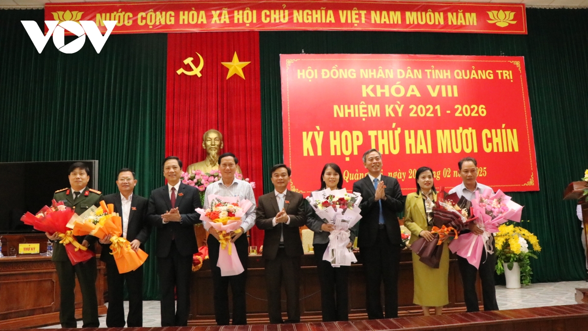 Nhân sự lãnh đạo các đơn vị mới sau sắp xếp tại tỉnh Quảng Trị